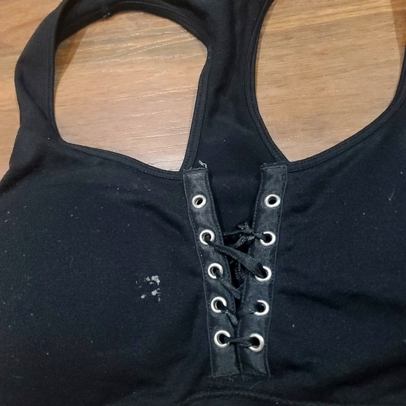 Luna Chix lace up bra top. Medium, - Picture 5 of 5